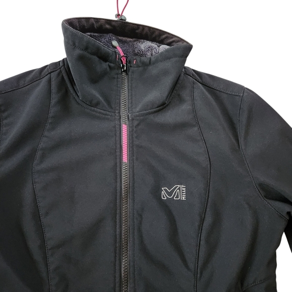 MILLET Element Shield Womens Black Fleece Lined Jacket Size M outdoor hiking - Picture 3 of 16